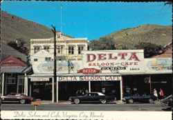 Delta Saloon and Cafe, Virginia City, Nevada Postcard
