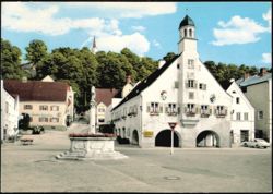 Marktplatz in Mainburg, Bavaria, Germany Postcard