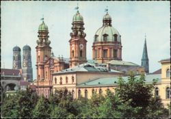 St. Kajetan Church and Theatiner Church, Munich Postcard