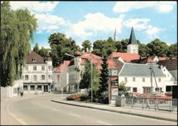 Street Scene in Mainburg, Bavaria, Germany Postcard