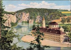 Weltenburg Abbey and Danube Gorge, Bavaria, Germany Postcard