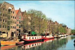 Oude Pakhuizen on the Brouwersgracht, Amsterdam Postcard