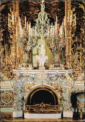 Chimney in the Blue Salon, Herrenchiemsee Palace Postcard