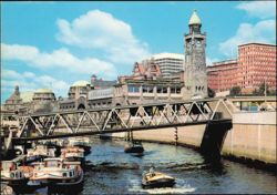 St. Pauli Landungsbrücken, Hamburg, Germany Postcard