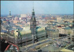 Rathausmarkt and City Hall, Hamburg Postcard