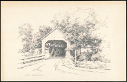 Covered Bridge near Deerfield, Massachusetts Postcard