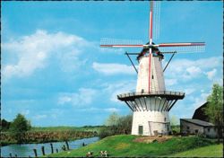 De Vlinder Windmill in Deil, Netherlands Postcard