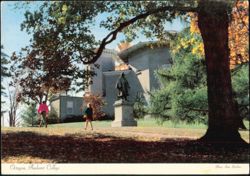 Octagon Building and Statue, Amherst College Postcard