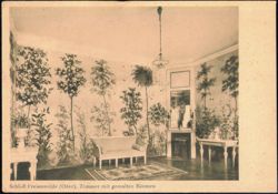 Schloss Freienwalde, Room with Painted Trees Postcard