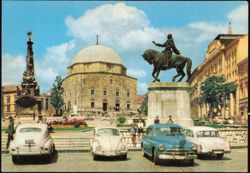 Széchenyi Square, Pécs, Hungary Postcard