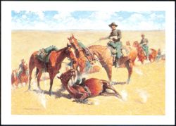 Among the Led Horses by Frederic Remington Art Postcard