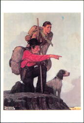 Carry On by Norman Rockwell Boy Scouts of America Art Postcard