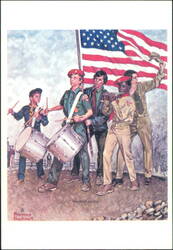The Spirit of 1976 by Norman Rockwell Boy Scouts Postcard