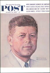 John F. Kennedy Portrait by Norman Rockwell Postcard