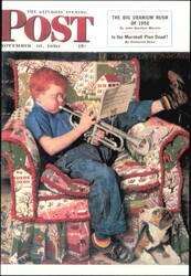 Norman Rockwell Practice, The Saturday Evening Post Cover Postcard