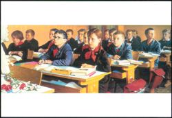 Education by Norman Rockwell School Classroom Art Postcard