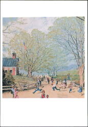 Childhood Treasures Carefree Days Ahead by Norman Rockwell Postcard