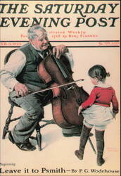 Norman Rockwell A Meeting of Minds Saturday Evening Post Postcard