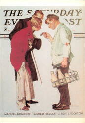 The Partygoers by Norman Rockwell Saturday Evening Post Postcard