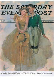 Young Love by Norman Rockwell Saturday Evening Post Cover Postcard