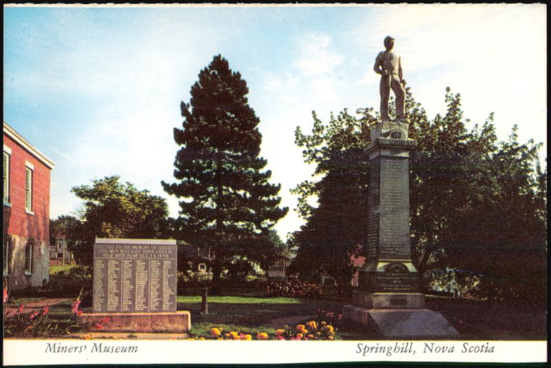 Miners' Museum and Memorial, Springhill, Nova Scotia NS Canada