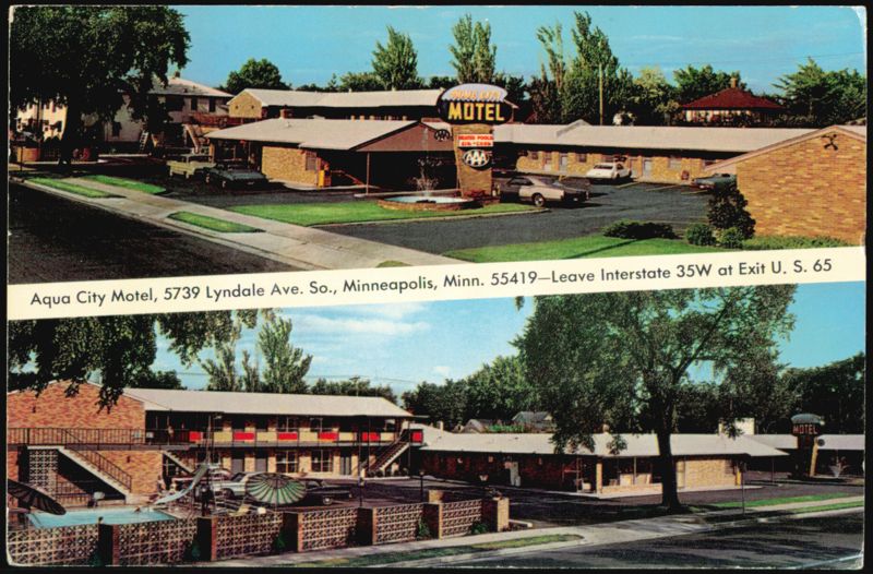 Aqua City Motel, 5739 Lyndale Ave. So., Minneapolis Minnesota