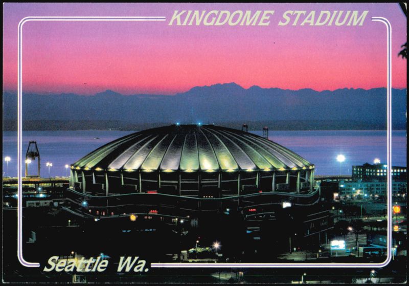 Kingdome Stadium at Sunset, Seattle, Washington James Blank