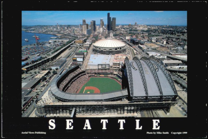 Seattle Skyline and Safeco Field, July 31, 1999 Washington