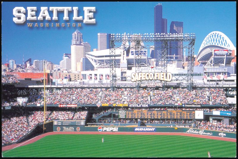 Safeco Field and Seattle Skyline, Washington Charles Adams