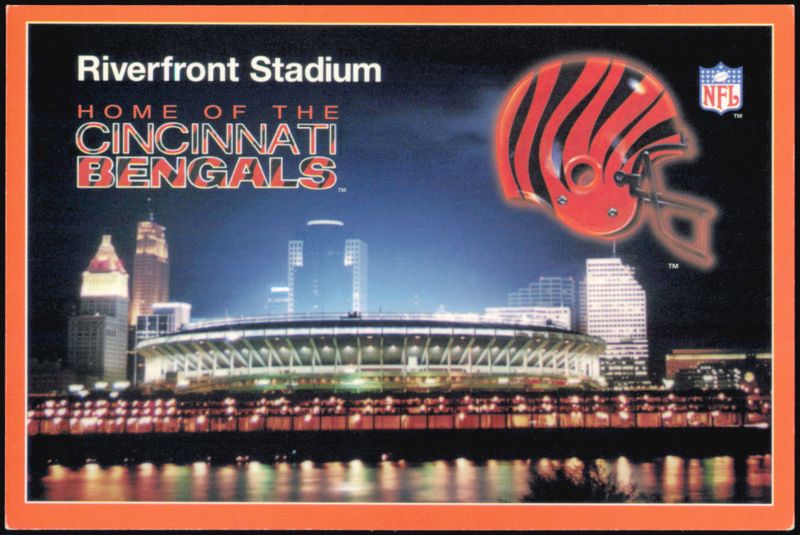 Riverfront Stadium, Home of the Cincinnati Bengals Ohio