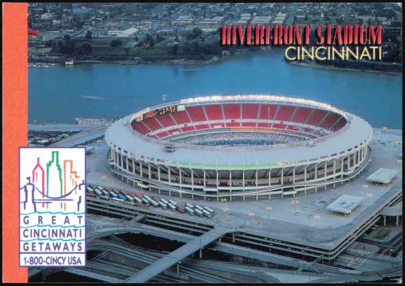 Riverfront Stadium, Home of the Reds and Bengals Cincinnati Ohio