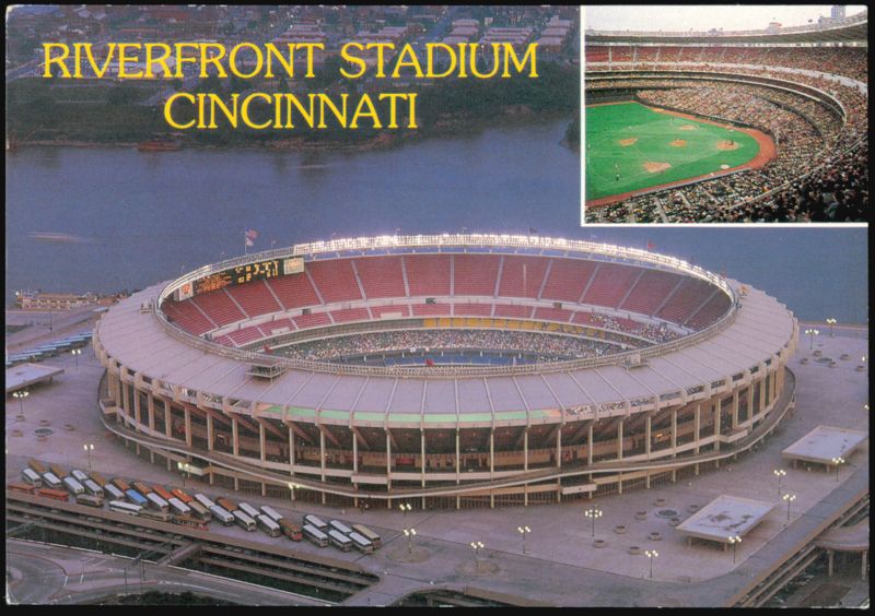 Riverfront Stadium, Home of the Reds and Bengals Cincinnati Ohio