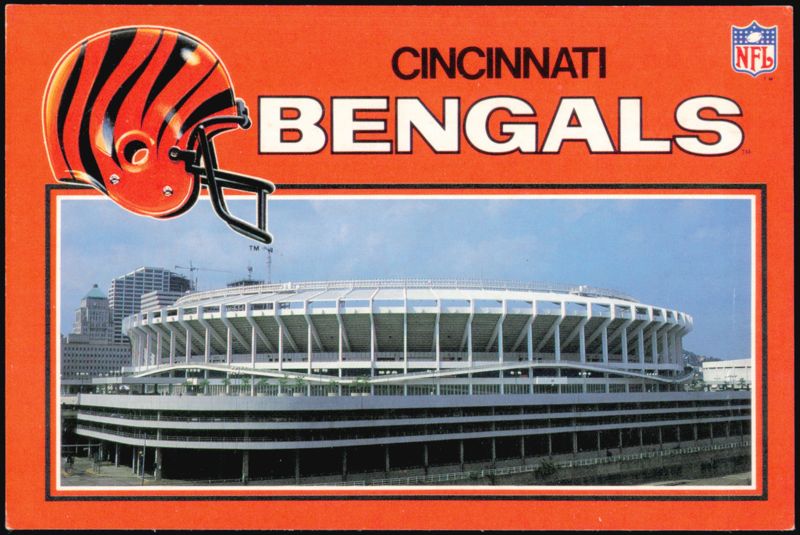 Riverfront Stadium, Home of the Cincinnati Bengals Ohio