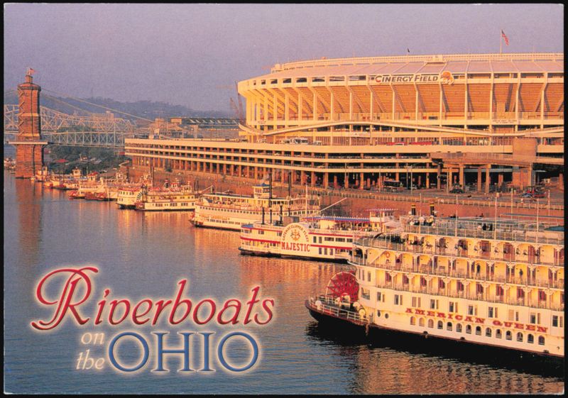 Riverboats on the Ohio River at Cinergy Field Cincinnati