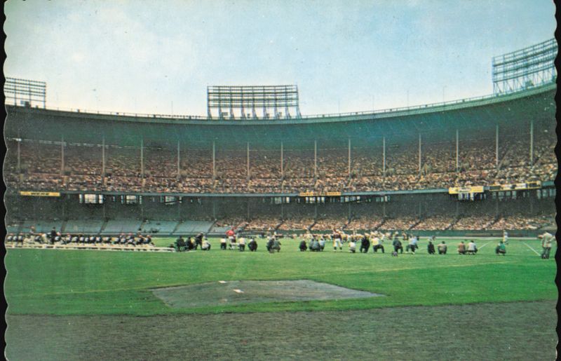 Football at Cleveland Stadium, Ohio