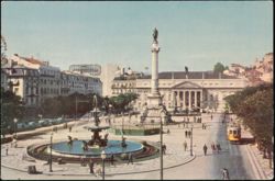 Dear Doctor Praça D. Pedro IV, Lisbon, Portugal Abbott Advertising Postcard