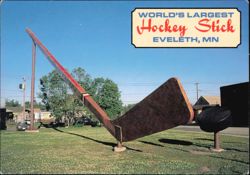 World's Largest Hockey Stick, Eveleth, MN Postcard