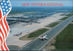 MSP International Airport, Minneapolis/St. Paul Postcard