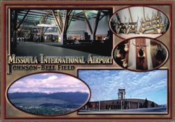 Missoula International Airport Johnson-Bell Field Montana Postcard