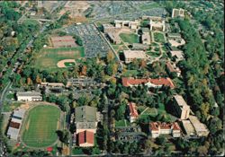 Aerial View of Montclair State College Campus Postcard