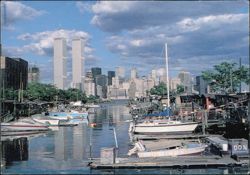 Twin Towers, New York World Trade Center from New Jersey Postcard