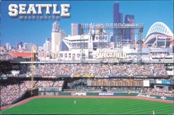 Safeco Field and Seattle Skyline, Washington Postcard