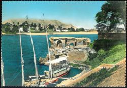 The Nile and Bath of Cleopatra, Aswan Postcard