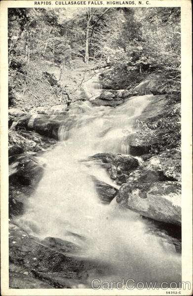 Rapids Cullasagee Falls Highlands North Carolina