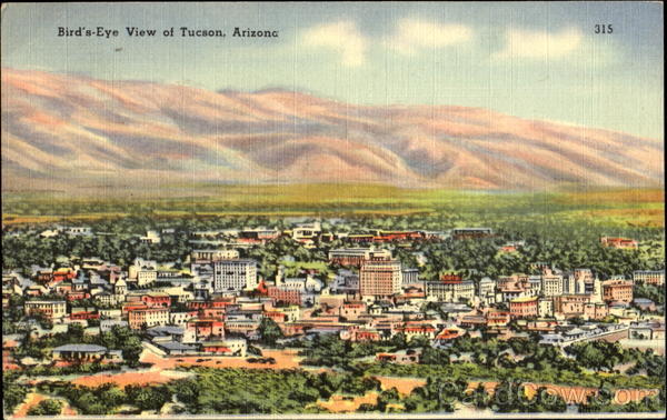 Bird's-Eye View Of Tucson Arizona
