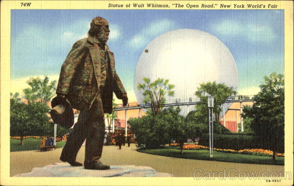 Statue Of Walt Whitman 1939 NY World's Fair