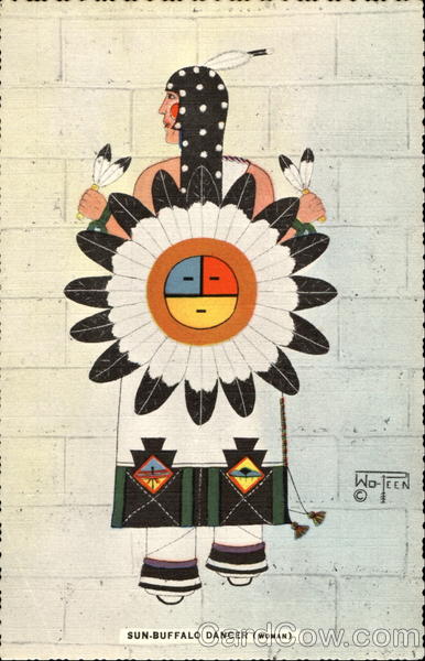 Sun Buffalo Dancer Native Americana