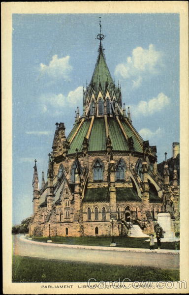Parliament Library Ottawa ON Canada Ontario