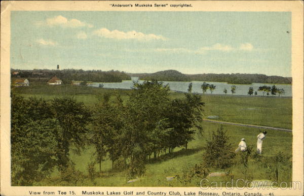View From Tee Lake Rosseau ON Canada Ontario