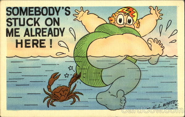 Somebody's Stuck On Me Already Here! Comic, Funny